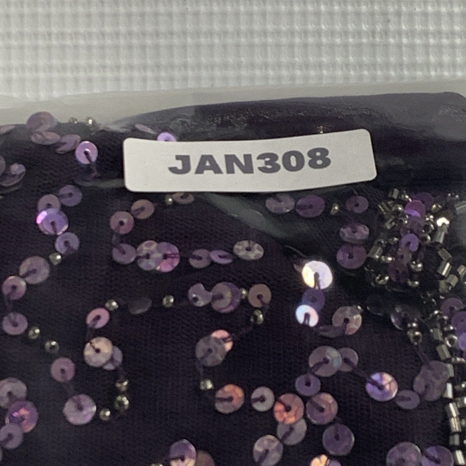 J Kara Women's Caplet Short Cocktail Beaded Party Dress Size 12P Pull On Purple