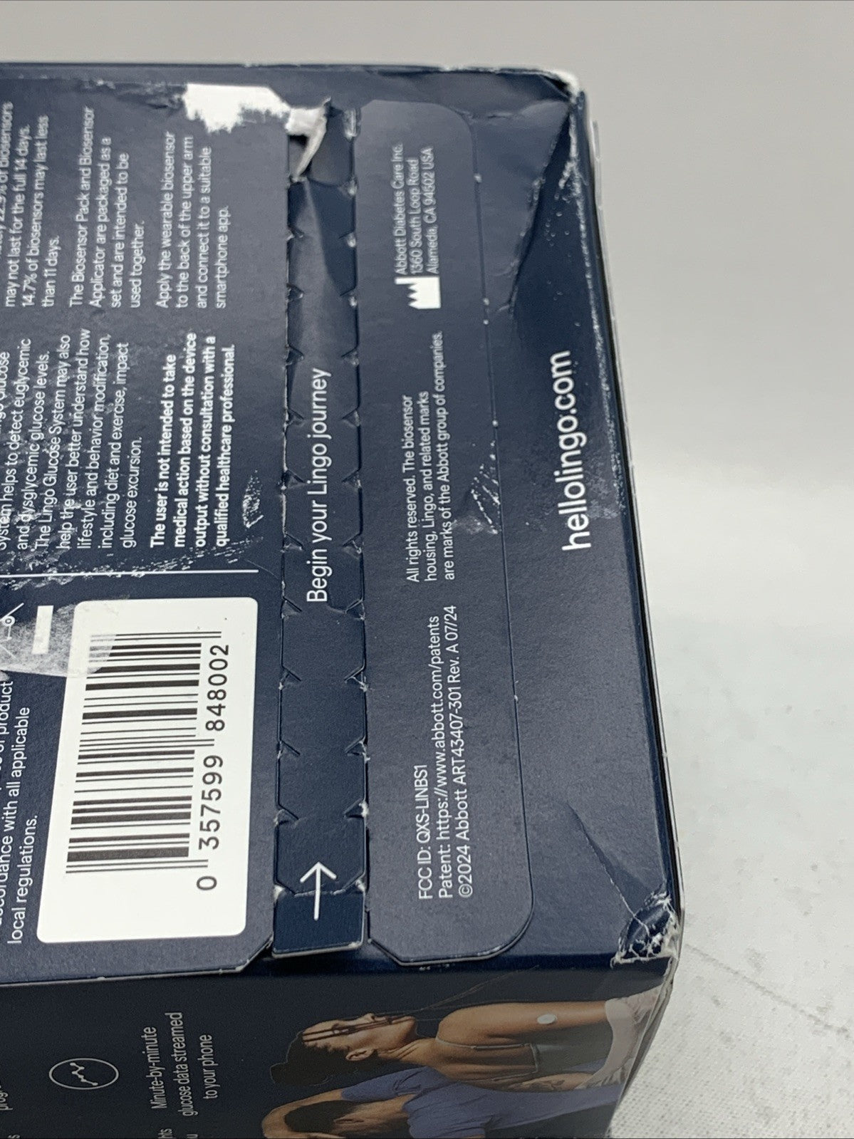 Lingo Glucose Biosensor Monitor Made by Abbott for People 18+ not on Insulin