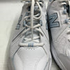 New Balance 608 V5 Womens 10.5 Men's 9 Walking Shoes White Blue Casual Sneakers