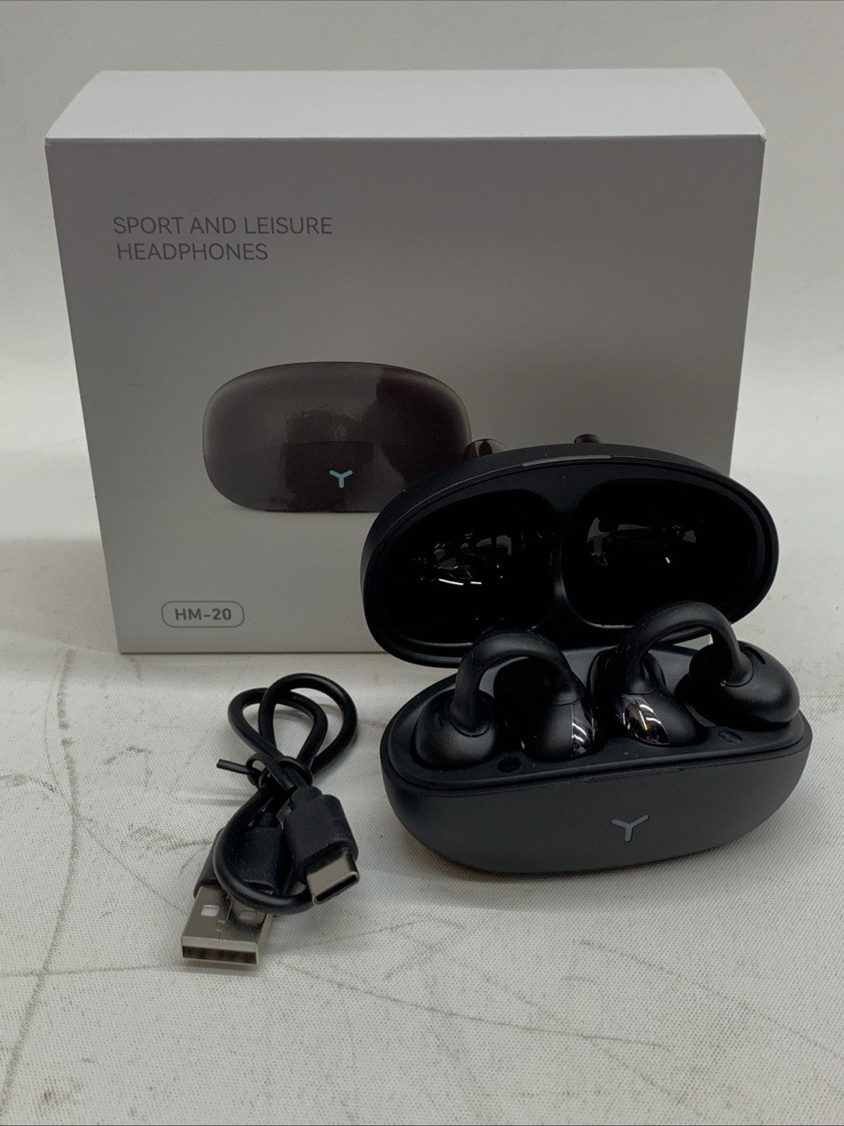 Sport And Leisure Headphones HM-20 Talk Time 8H, Play Time 12H Earphone Black