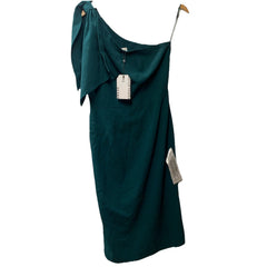 Dress the Population Tiffany One Shoulder Bow Detail Midi Sheath Dress Medium