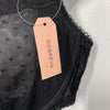 DOBREVA Women's Sexy Lace Bra Underwire Balconette Unlined Demi Sheer Black 42D