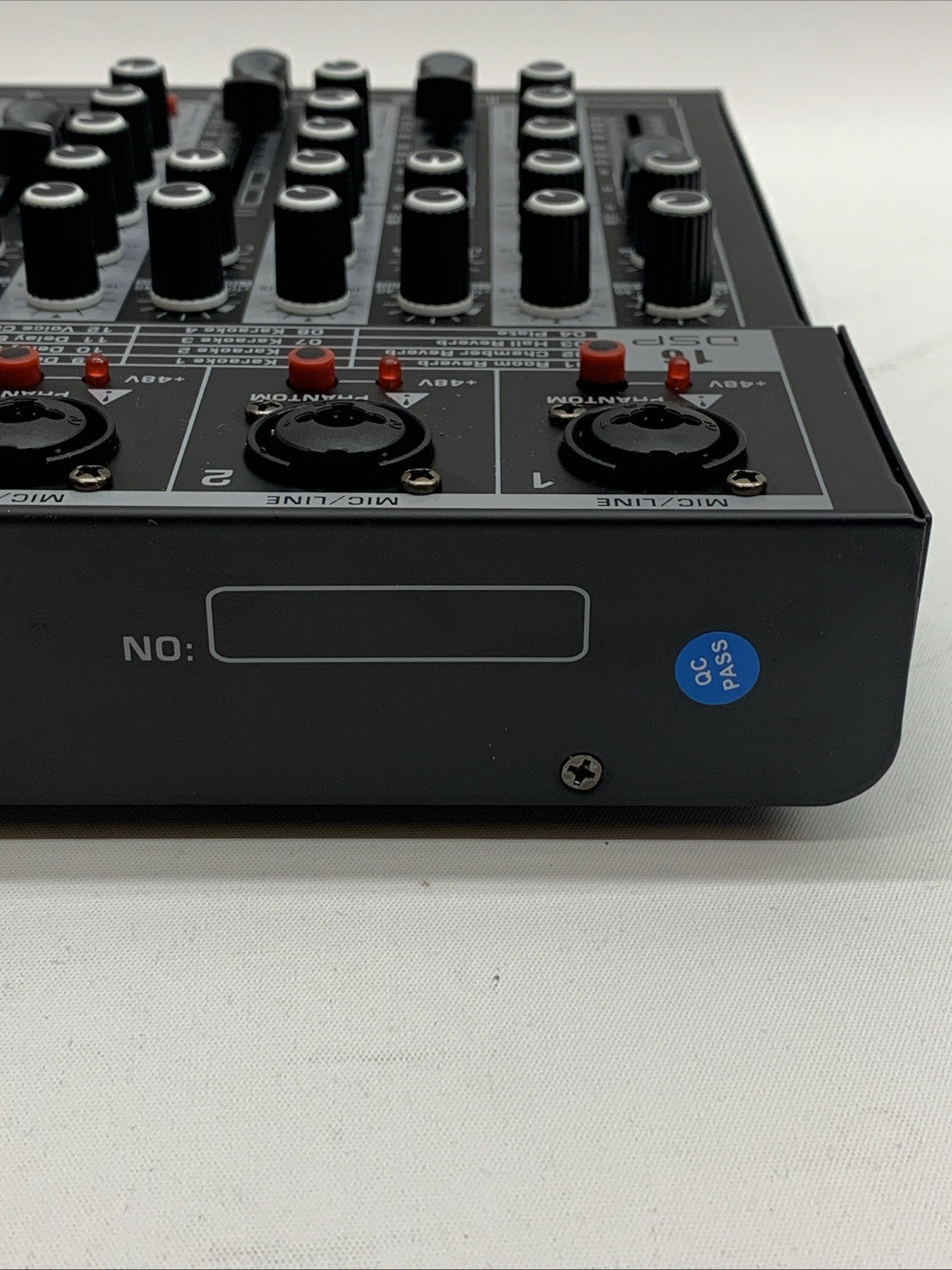 Professional Audio Mixer, 4 Channel Audio Interface Sound Board Mixing Consol