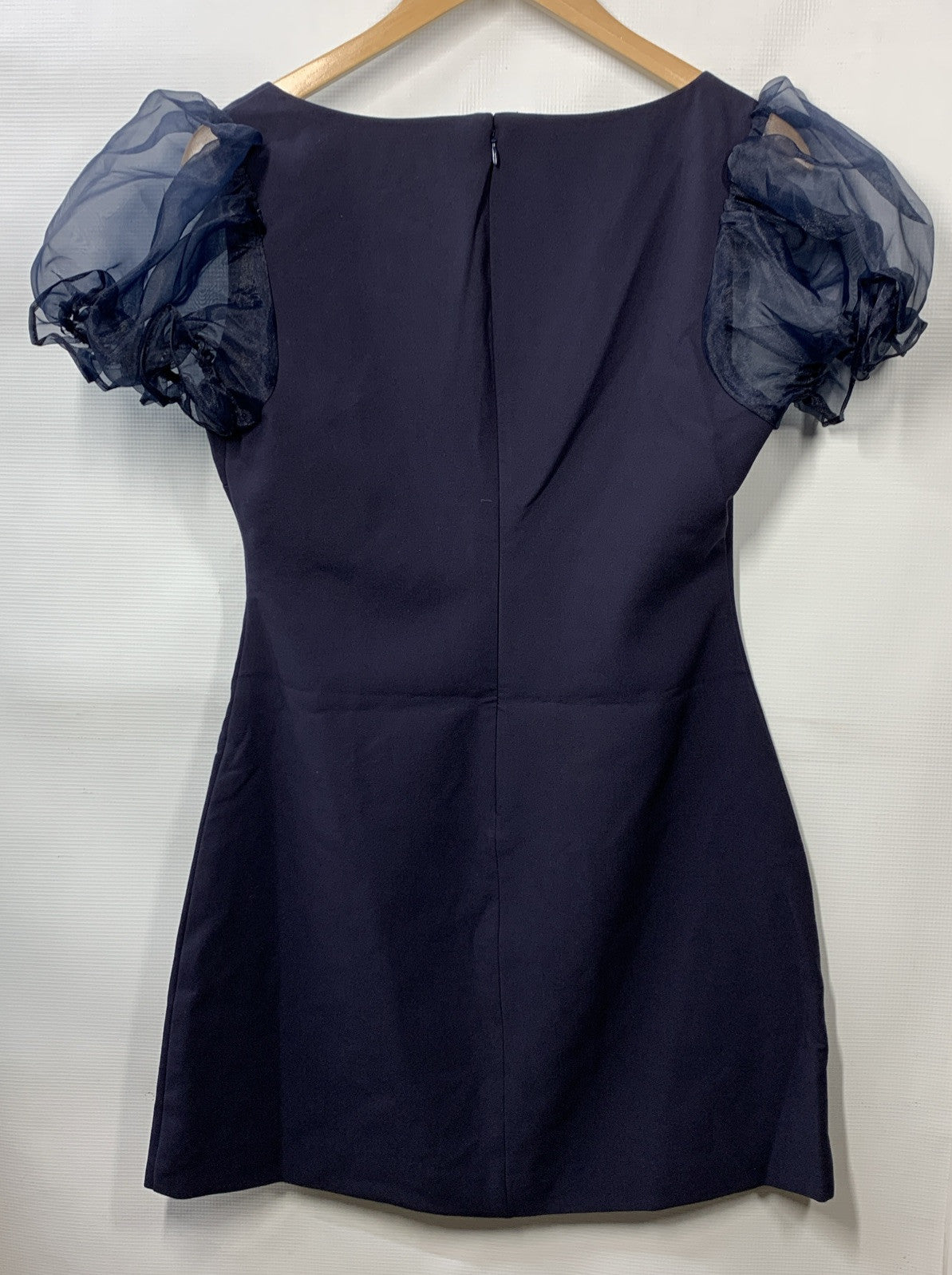 Likely Women's Ari Mini Dress Women's Navy Short Size 10 Back Zipper Navy Blue