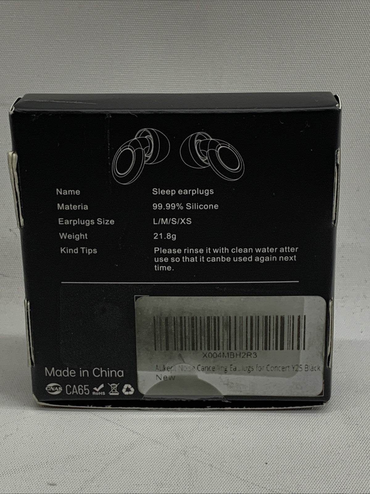 Aukept Quiet Ear Plugs, Ultra-Comfy Reusable Noise-Reducing Earplugs for Sleep