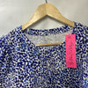 Lilly Pulitzer Women's Rhett Knit Top S Resort White Twisted 008548 Short Sleeve