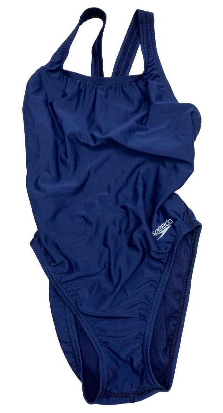 Speedo 252842 Prolt Super Solid Speedo Navy One Piece Swimsuit Size 30 Swimwear