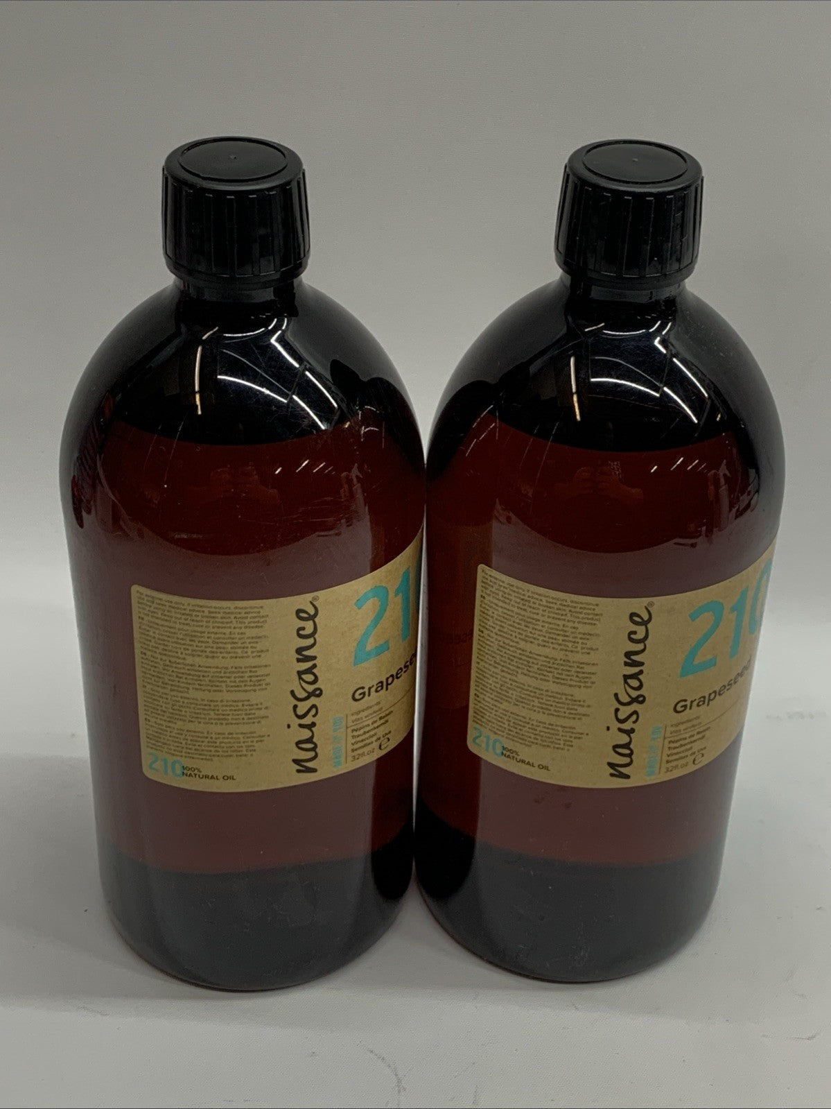 GRAPESEED OIL CARRIER COLD PRESSED 100% PURE 32 OZ grape seed Massage Lot Of 2