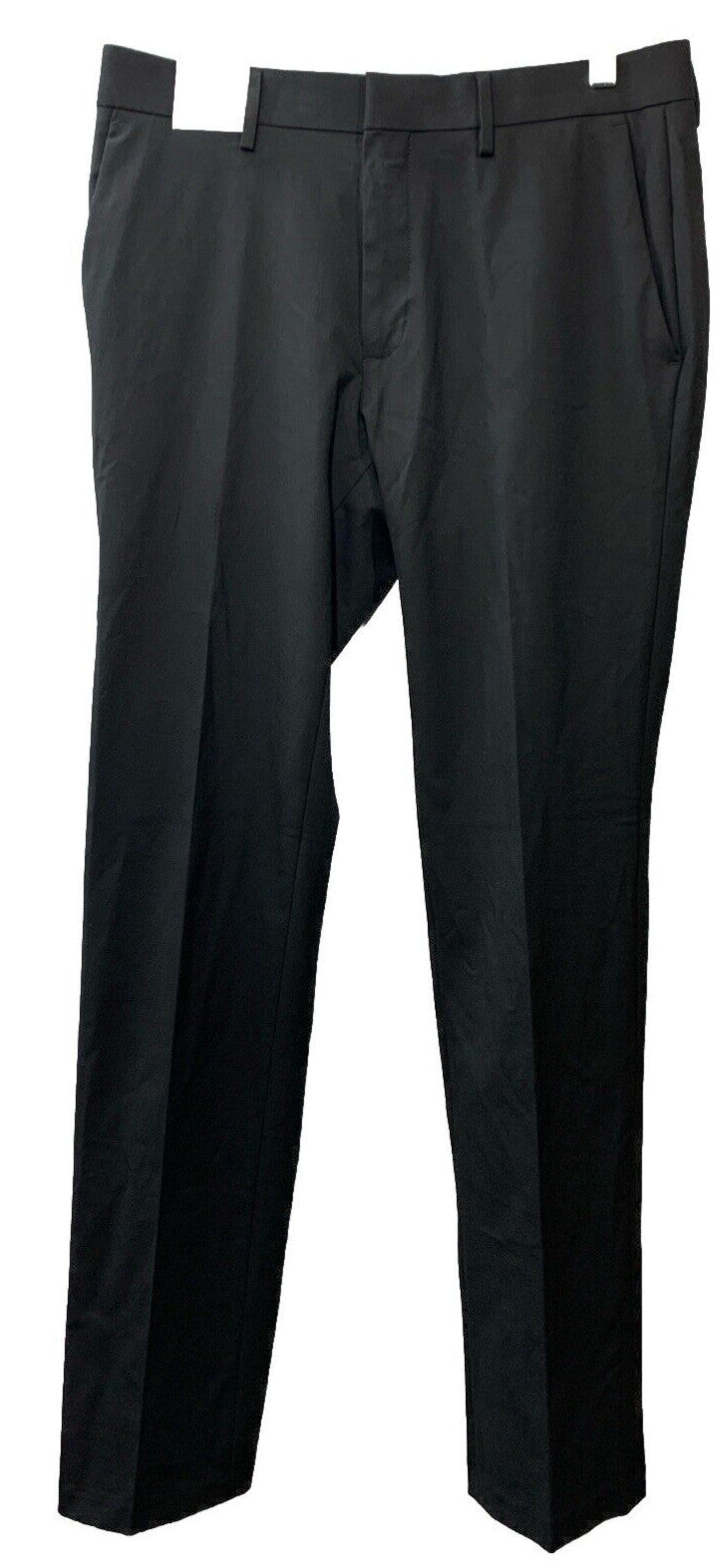 Reaction Kenneth Cole Mens Navy Skinny Fit Stretch Flex Waistband Pants 34x30