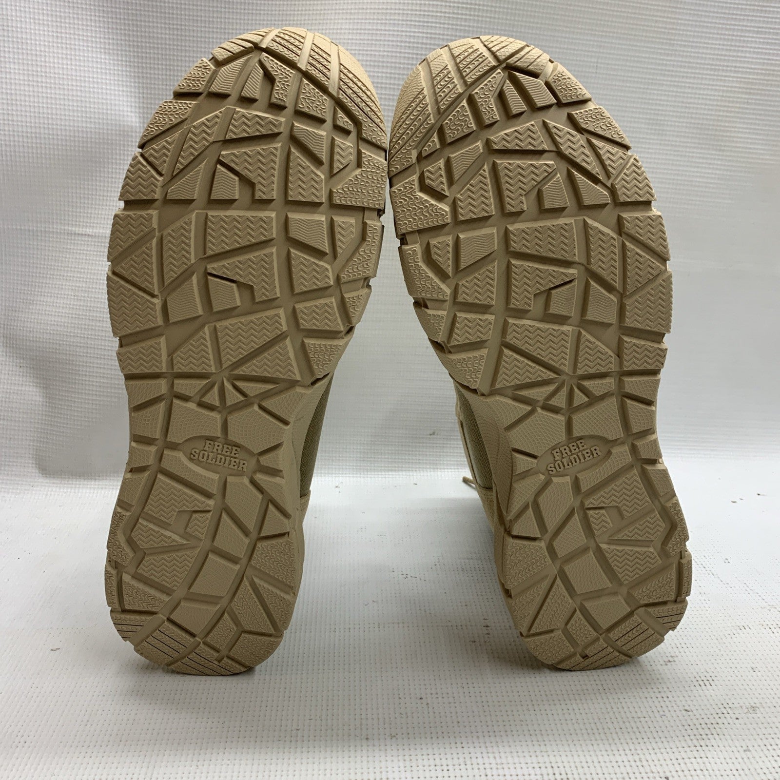 FREE SOLDIER Men's Tactical Military Combat Work Boots Tan Size 12 Waterproof