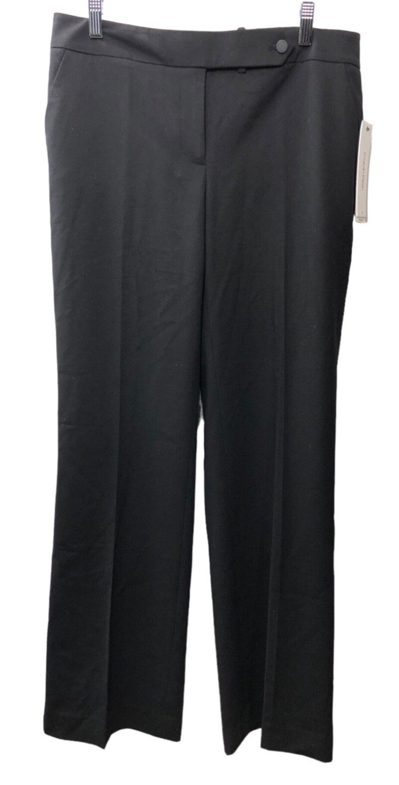 Calvin Klein Straight-Leg Classic Business Casual Long Pants for Women 8 Black