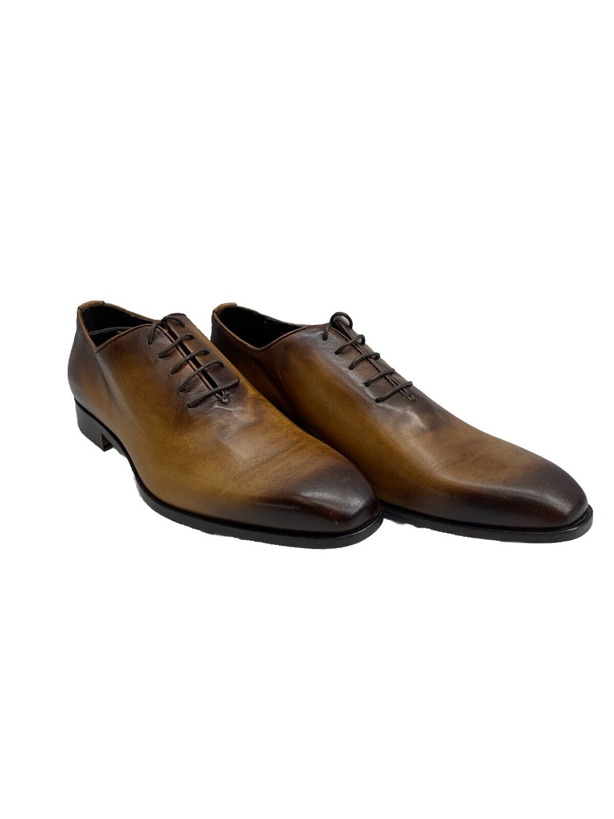 Massimo Matteo Italy Ponte Vecchio Oxford Burnished Brown Size 9.5 D (M) Lace-up