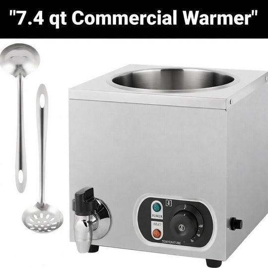 Nacho Cheese Warmer Dispenser 7.4Quart Hot Fudge Warmer Commercial Soup Warmer