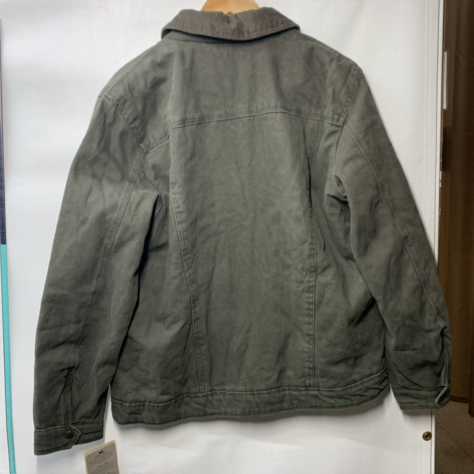 Men's Workwear Depot Jacket Long Sleeve Collared Full-zip Classic with Pockets