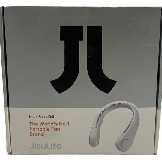Jisulife Life 3 Neck Portable Fan Low Noise Hands-Free Ultra-Light Design Black