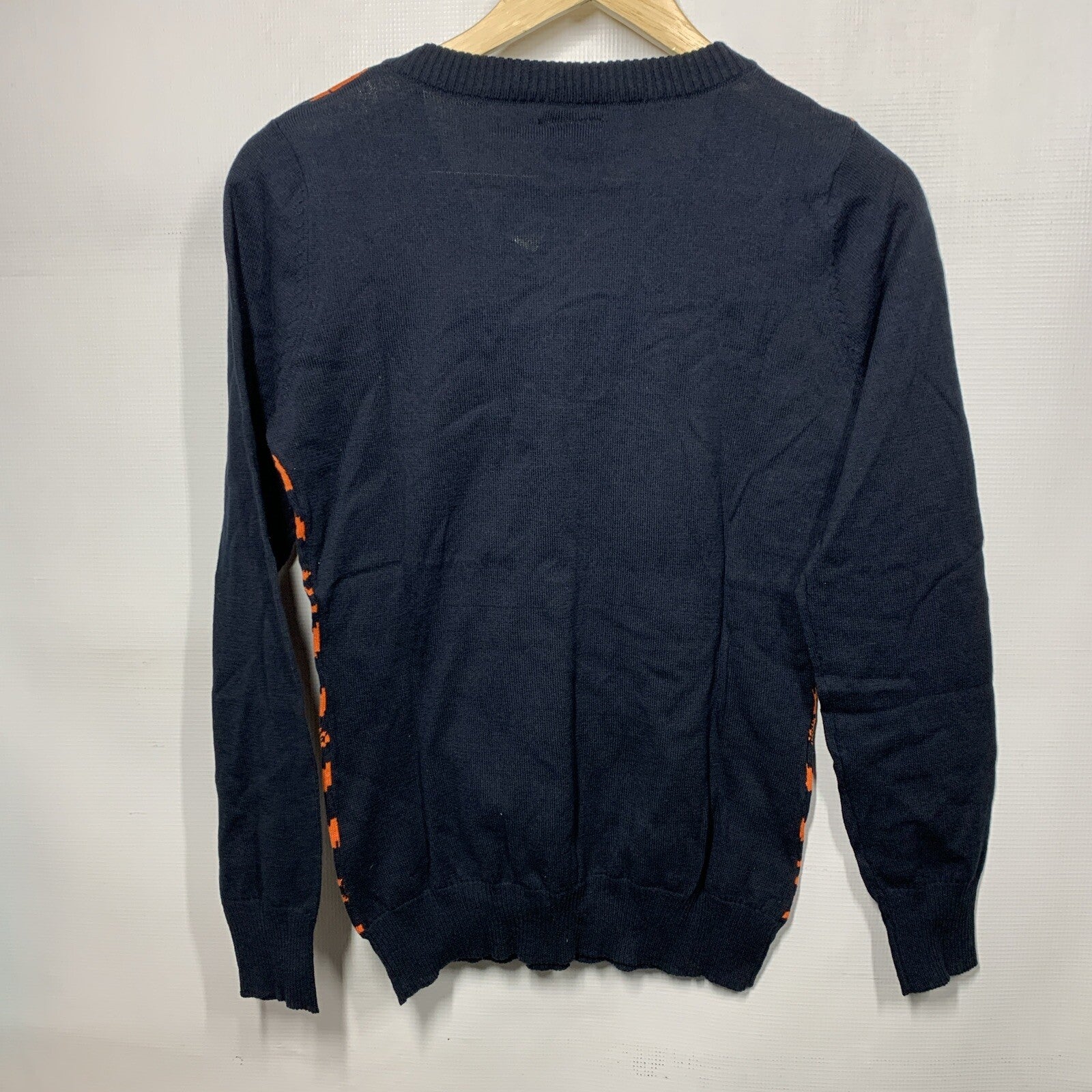 Womens NFL Chicago Bears Ugly Sweater Holiday V-Neck Small Christmas Long Sleeve