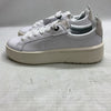 Lacoste Women's Carnaby Platfrom Sneaker White/Off White Lace-up Shoes Size 8.5