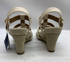 Woman's Sandals Aerosoles Paige Wedge Heel Sandal 9W Eggnog Buckled anklestrap