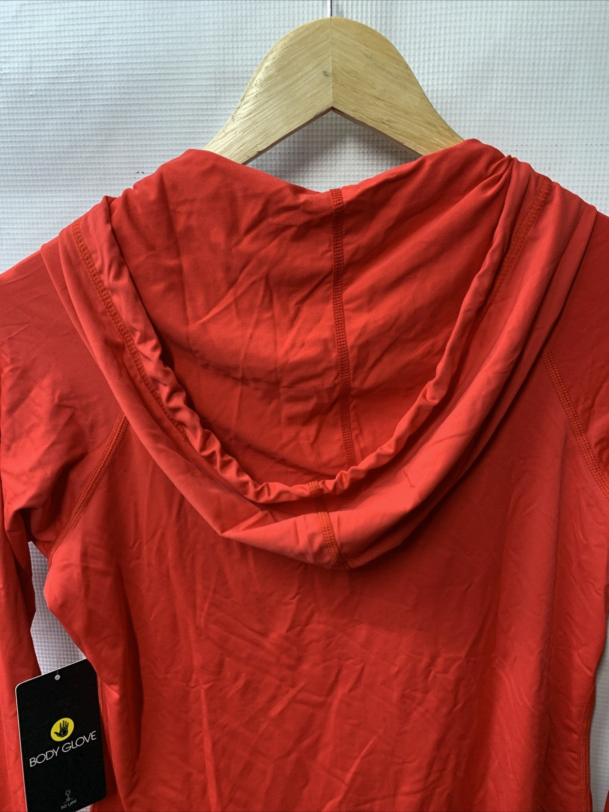 Body Glove Women Smoothies Mandie Hoodie Rash Guard Red XS Long Sleeve Zip Front