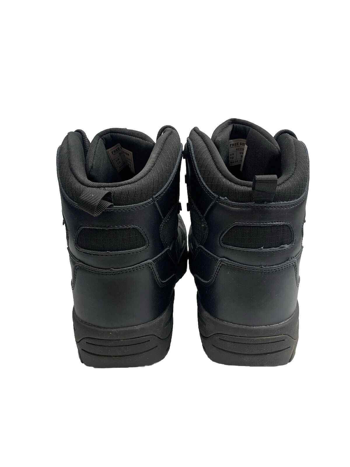 Men's Free Soldier 4.6 Inch Waterproof Military Style Work Boot in Black Size 10