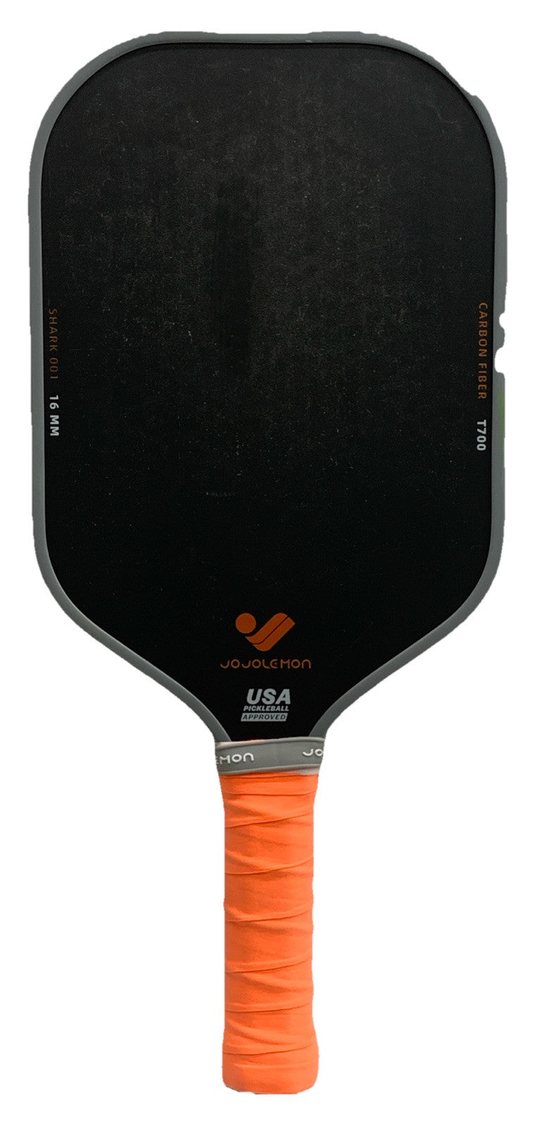 JOJOLEMON T700 16mm Carbon Fiber PTFE Pickleball Paddle Shark 001 for Ultimate