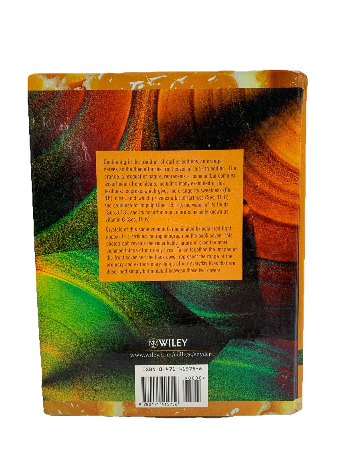 Extraordinary Chemistry of Ordinary Things, Hardcover by Snyder, Carl H - USED