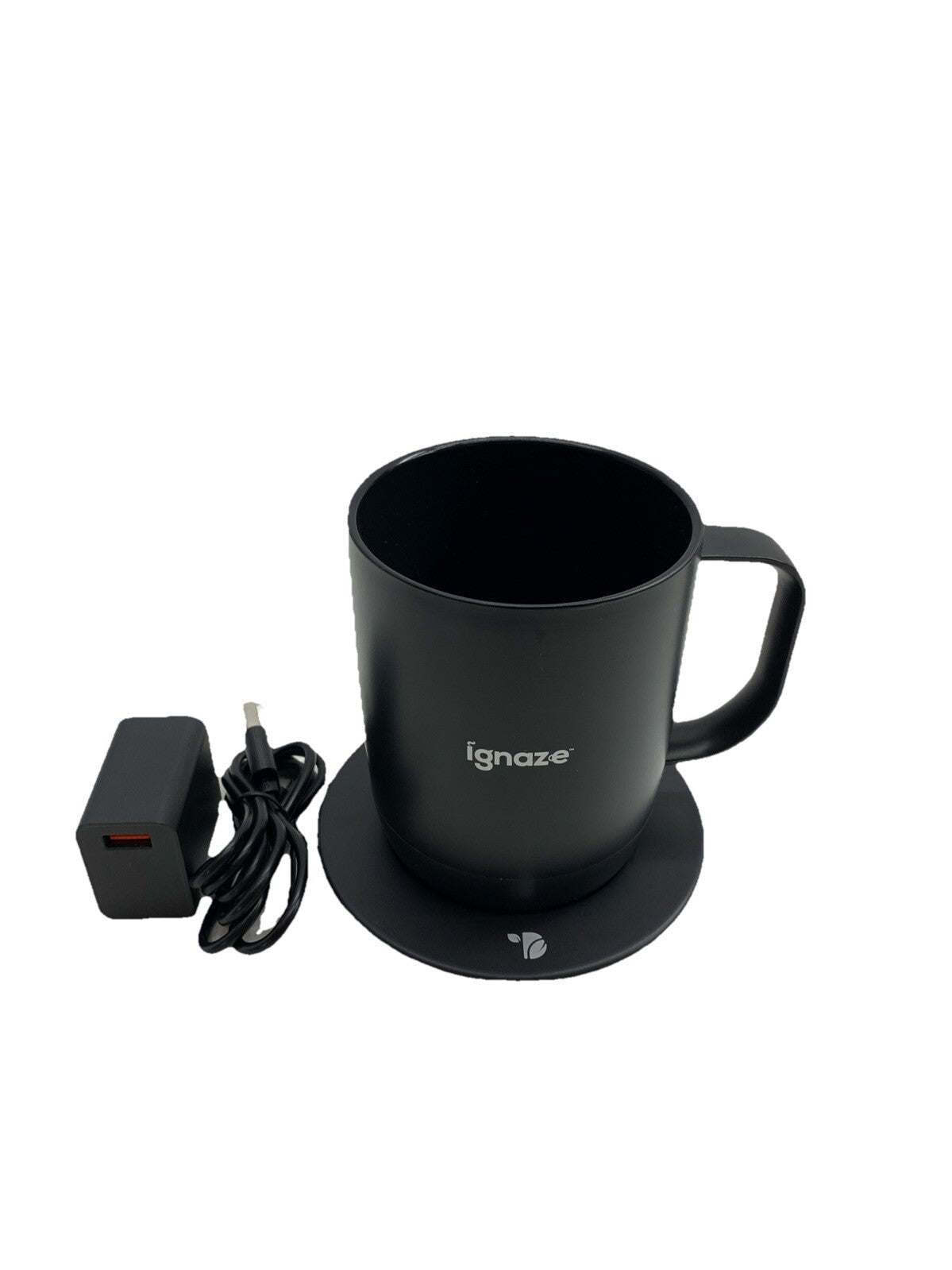Temperature Controlled Self Heating Smart Drinking Mug ThermoTech Led 11oz Black