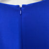 DKNY Women's Short Open Sleeve Ruched Sheath Mini Dress Solid Royal Blue Size 6
