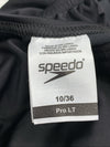 Speedo Women's Team Black One Piece Swimwear 10/36 Competition New Tags