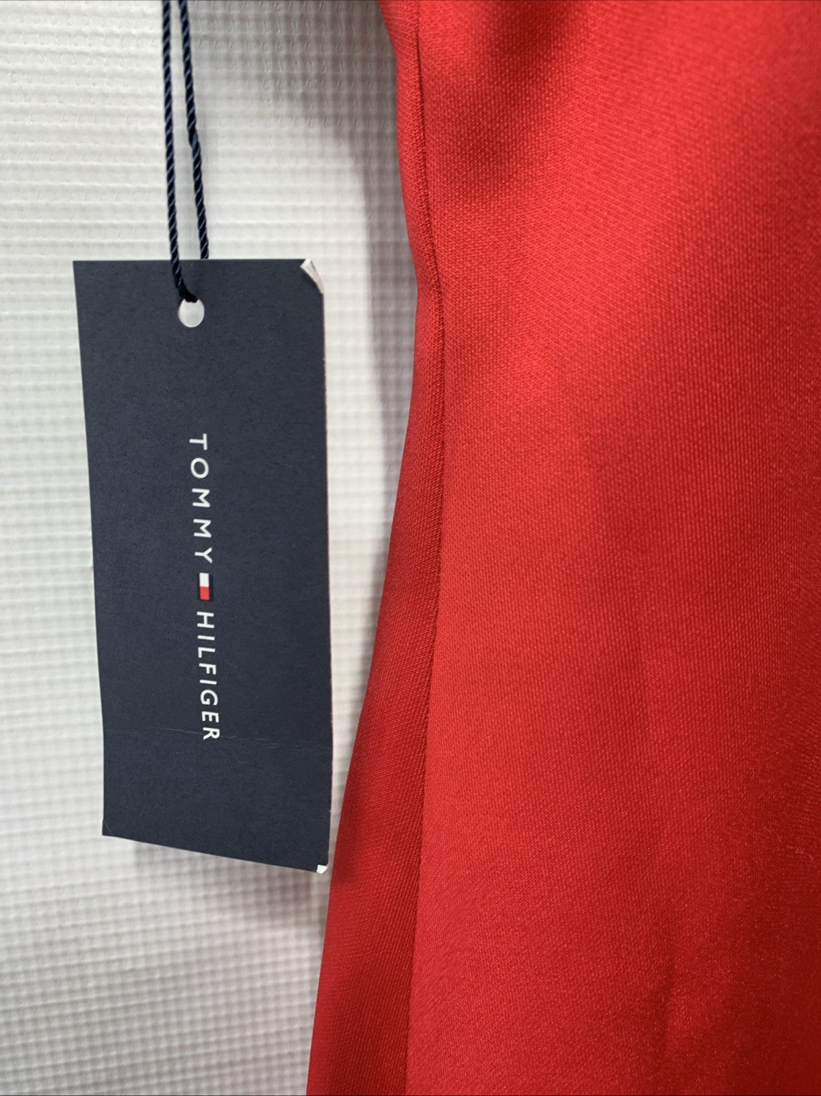 Tommy Hilfiger Casual Sheath Dress with Flutter Sleeves in Scarlet Red Size 6P