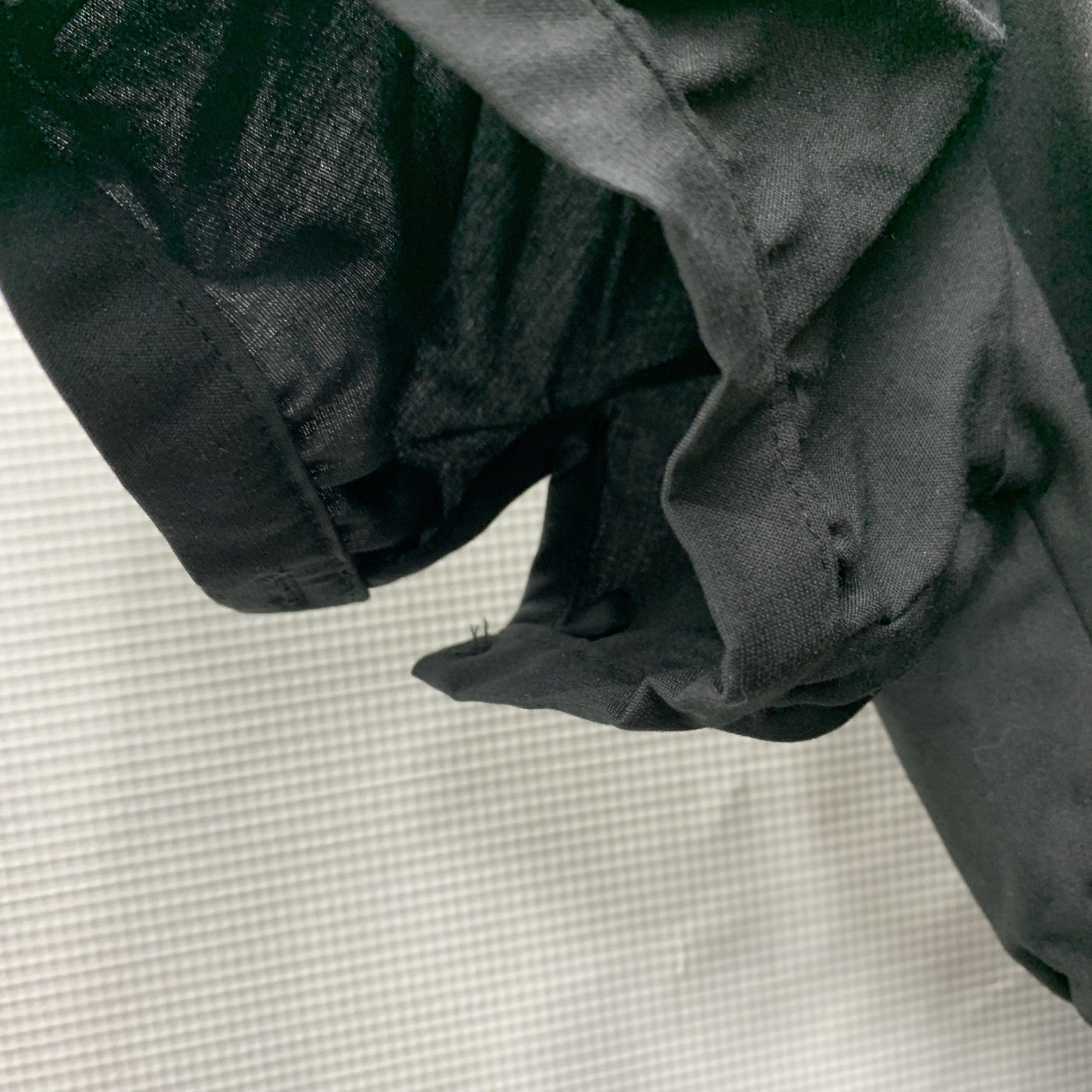 GRACE KARIN Women's Office Bow Tie Blouse Short Puff Sleeve Peplum Blue Size Med