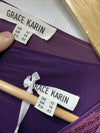 GRACE KARIN 2024 Women's Two Piece Sequin Dress with Jacket Size 12, Purple