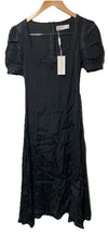 Petal and Pup Women's Franklin Dress Black Short Sleeve Sheer Dress Evening 4