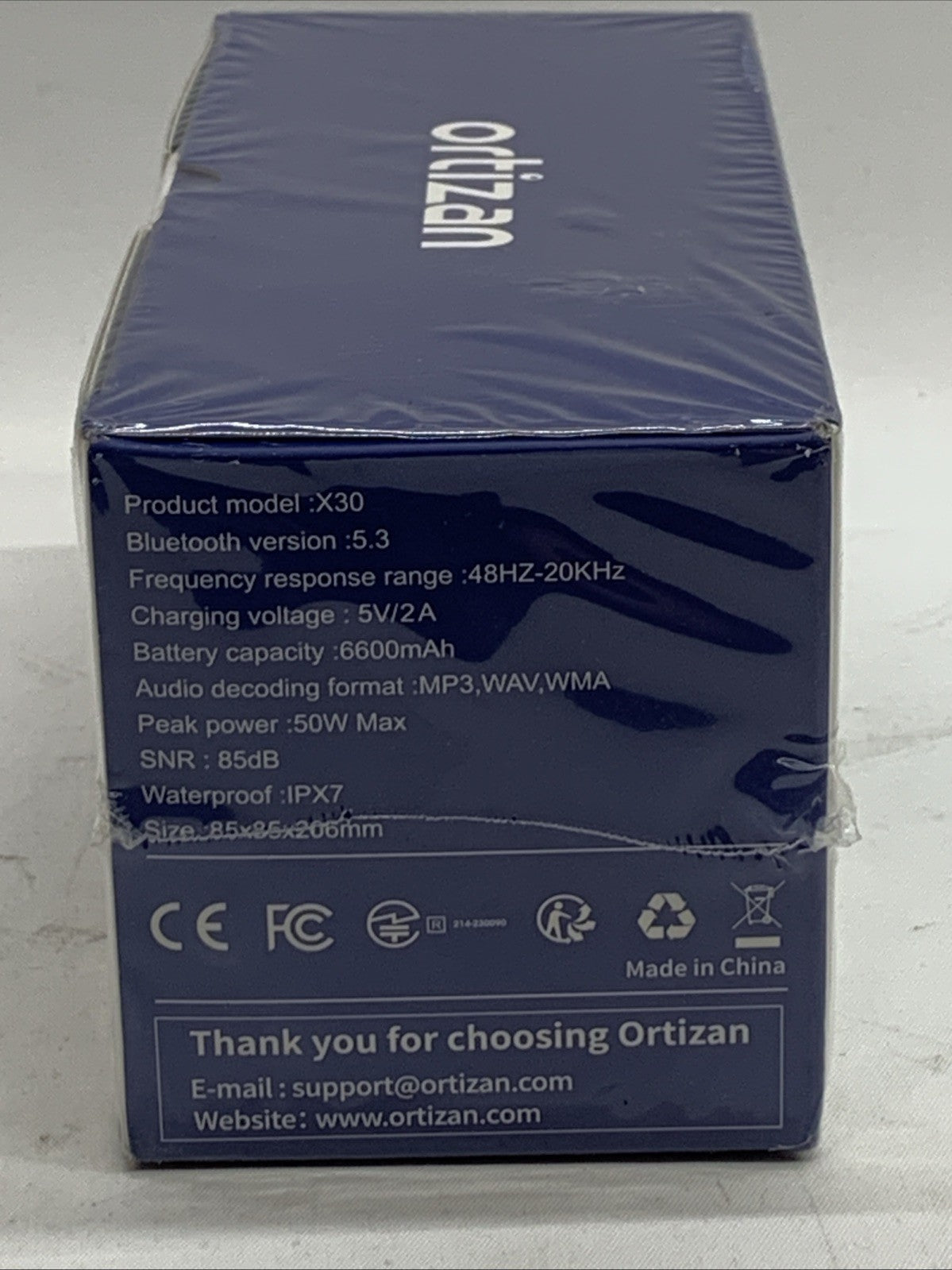 Portable Bluetooth Speaker Wireless Loud Sound and Deep Bass IPX7 Waterproof X30