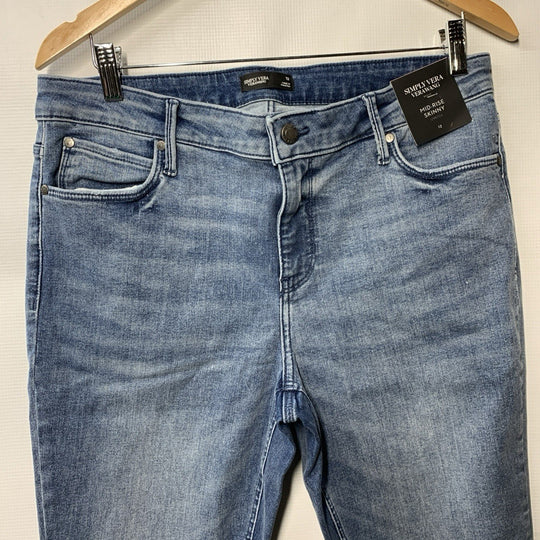 Simply Vera Vera Wang Jeans Women's Stretch Pants Skinny Mid Rise Denim Size 12