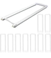 T8/T10/T12 U-Bend LED Bulbs – 2FT 18W, 5000K, 2200LM, Dual-End No Ball - 10 Pack