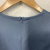 Grace Karin Haze Blue Surplice Clip Dot Long Sleeve Sheath Pencil Dress Size XS