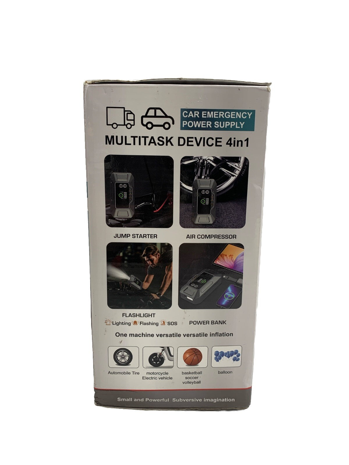 Gillaway Car Jump Starter With Air Compressor 4 In 1 Multi Task Device 12V 4in1