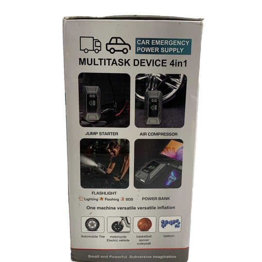 Gillaway Car Jump Starter With Air Compressor 4 In 1 Multi Task Device 12V 4in1