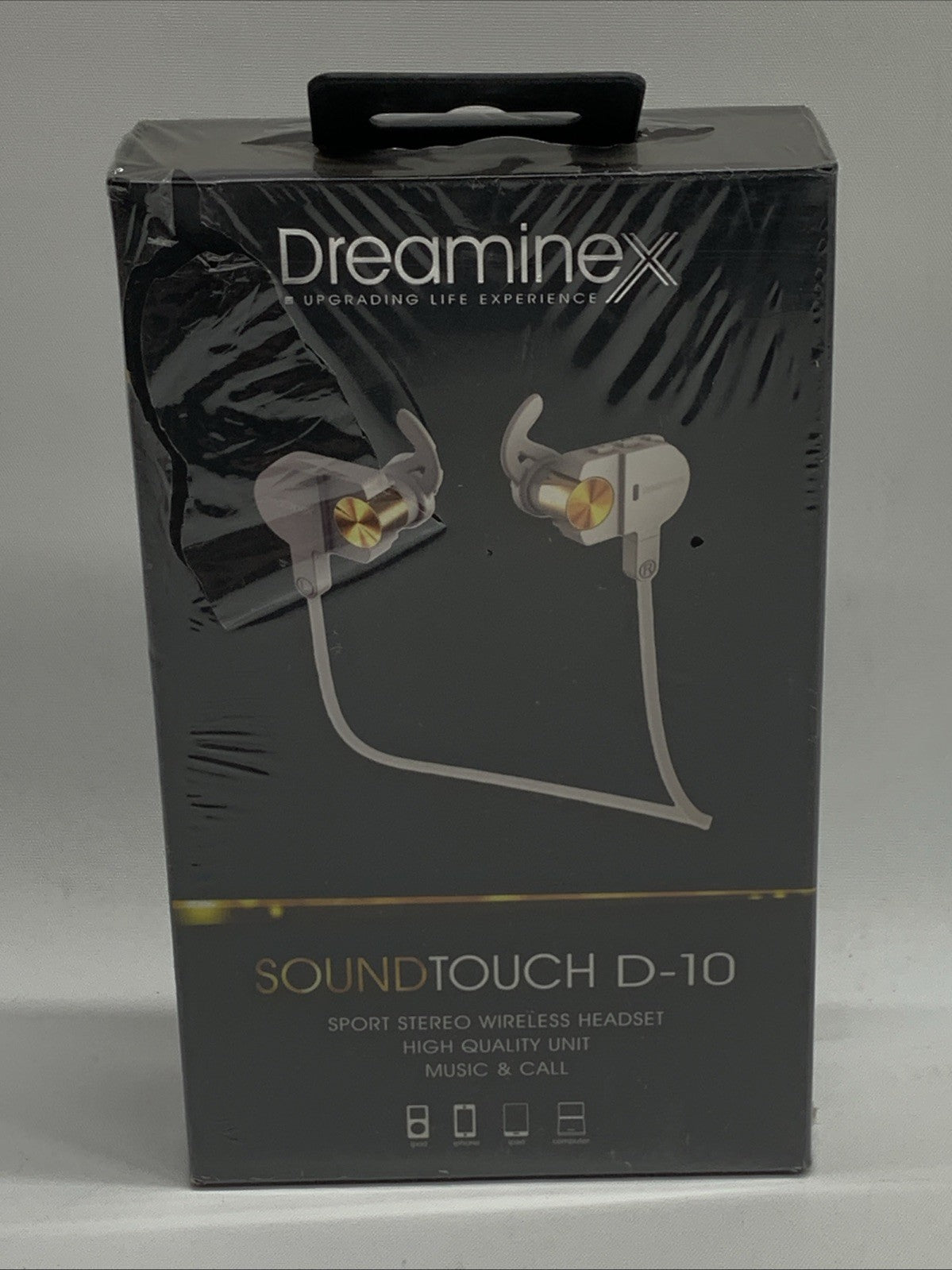 Dreaminex D-10 Wireless Earbud Sport Bluetooth Headphones Running Earphone White