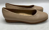 Trotters T2217-130 Dixie Leather Ballet Flat Beige Women's Size 7WW Slip-on Shoe