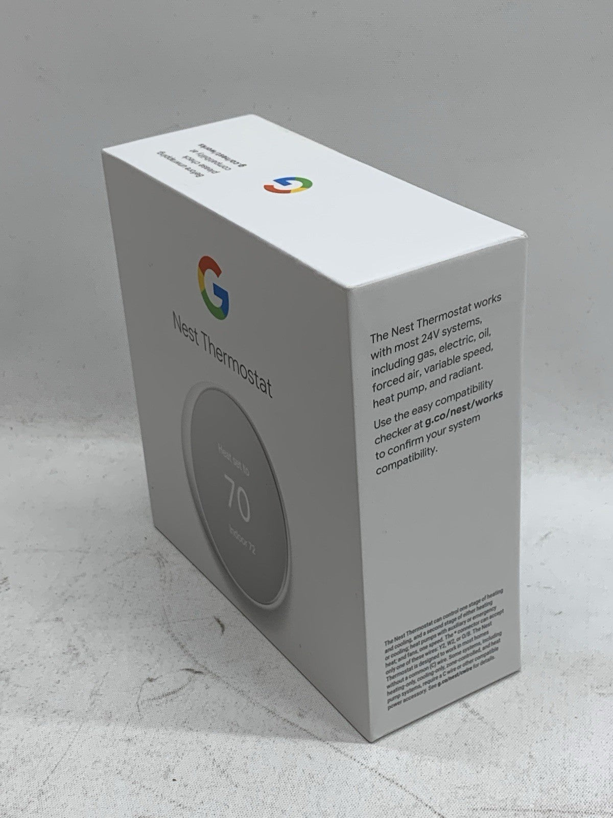 Google Nest Smart Thermostat GA01334-US Programmable WiFi Thermostat for Home