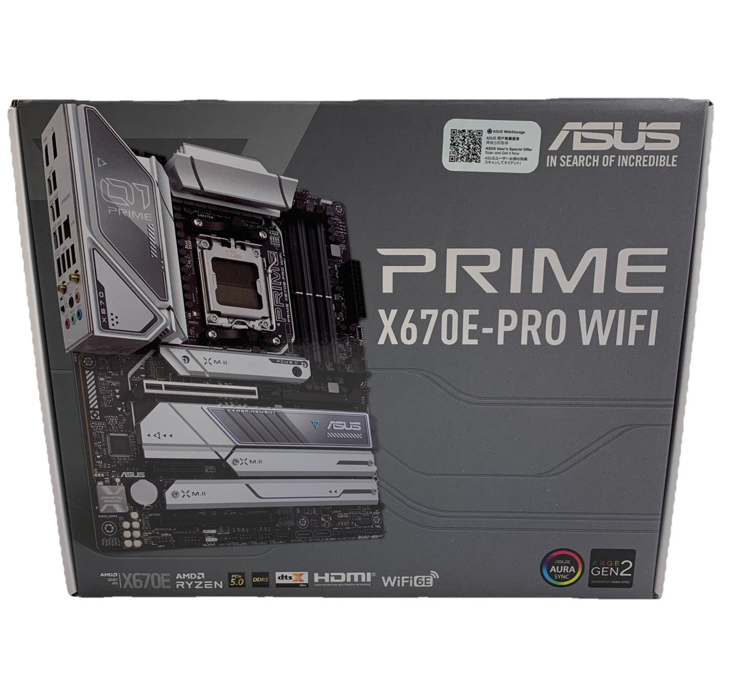 Asus Prime X670E-PRO AMD X670 Socket AM5 ATX DDR5-SDRAM Motherboard B2 MOBO