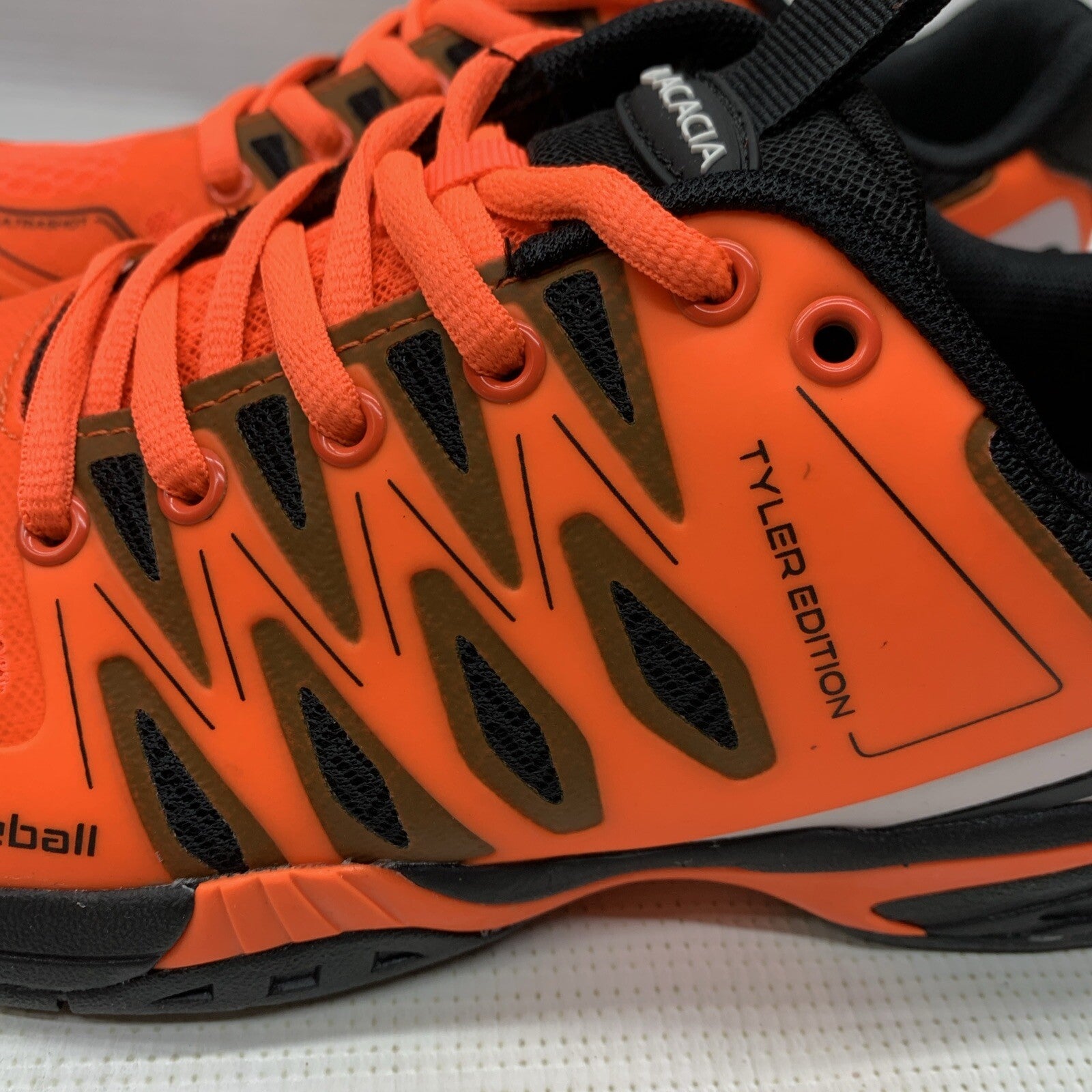 Acacia Men's Signature Tyler  Edition Ultrashot Pickleball Shoe Size 8 Orange