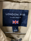London Fog Women's British Khaki Hooded Double Breasted Trench Coat Size Large