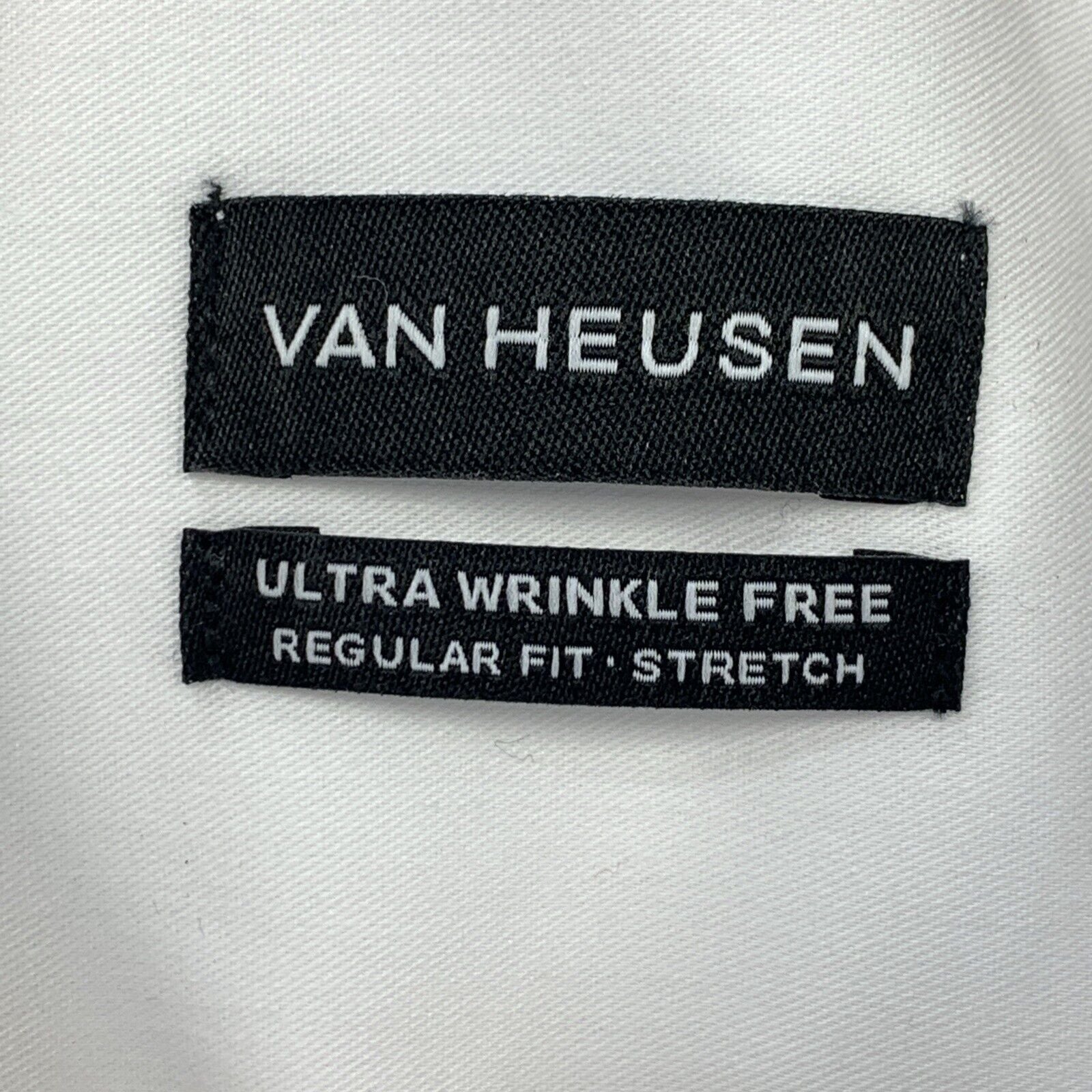 Van Heusen Dress Shirt Regular Fit Ultra Wrinkle Free Collar Stretch - Size 2XL