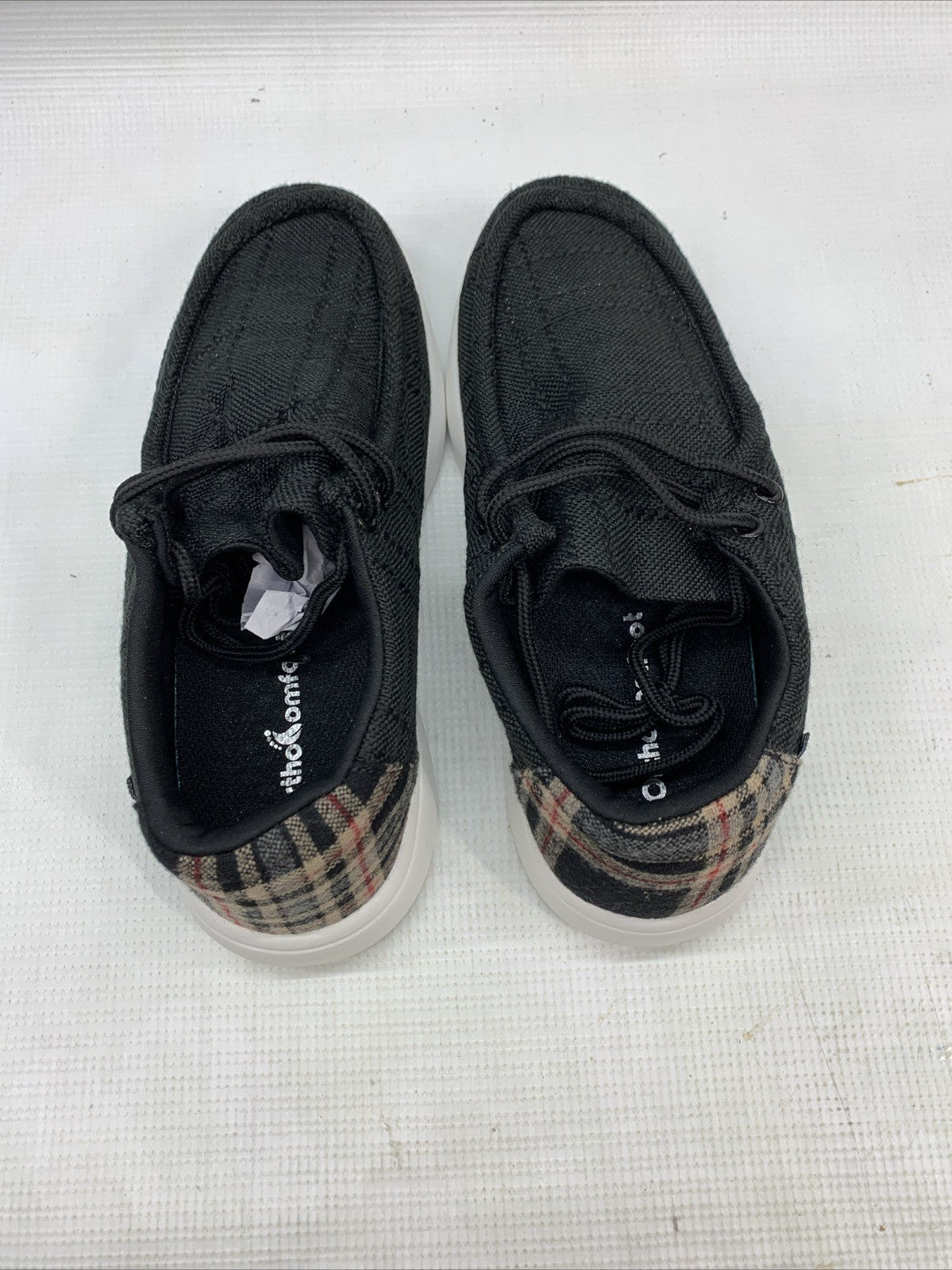 OrthoComfoot Women's Orthopedic Slip-On Lace Loafers Walking Shoes Size 7 Black