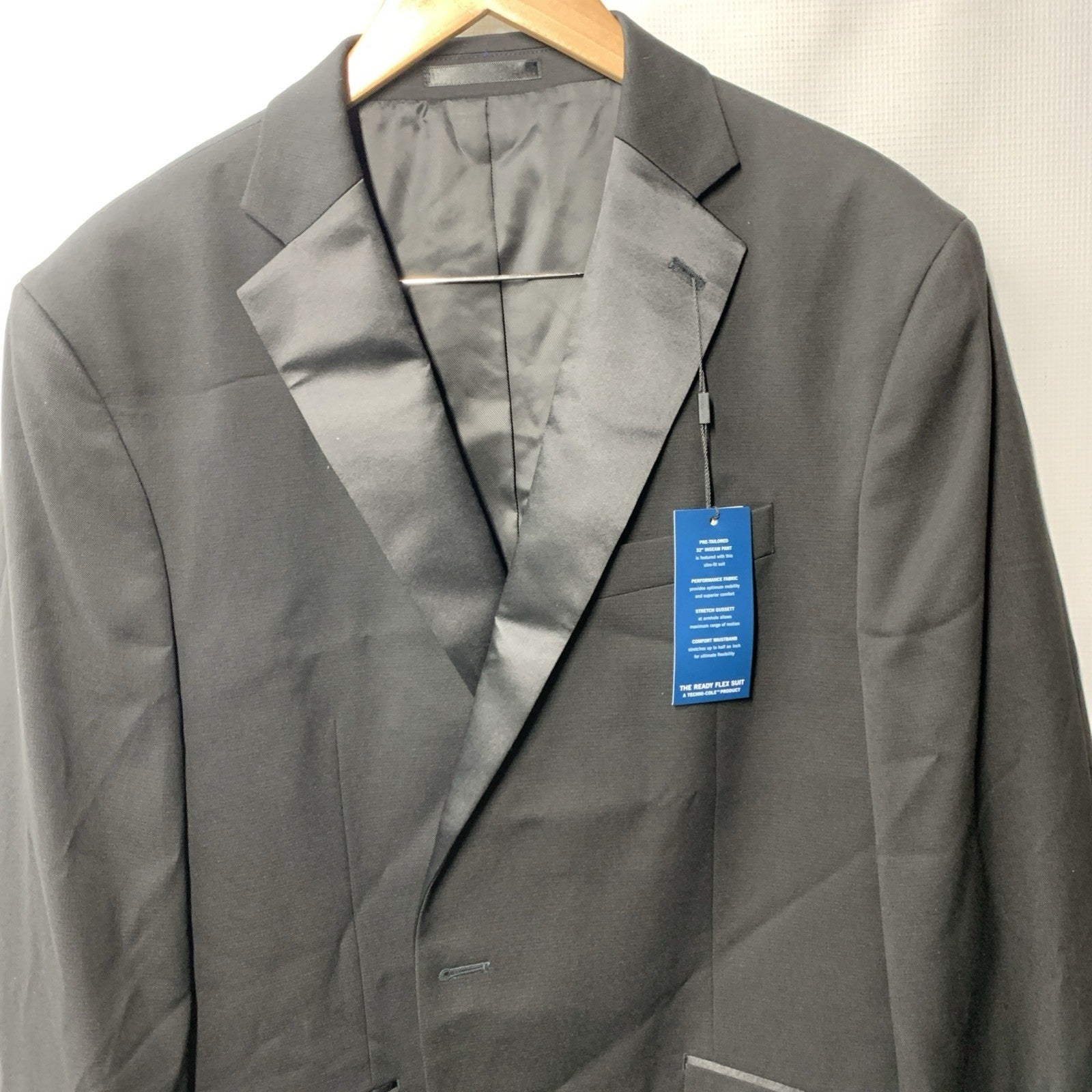 Kenneth Techni-Cole Reaction Men's Ready Flex Jacket 46L 40W 29454006-006 Black