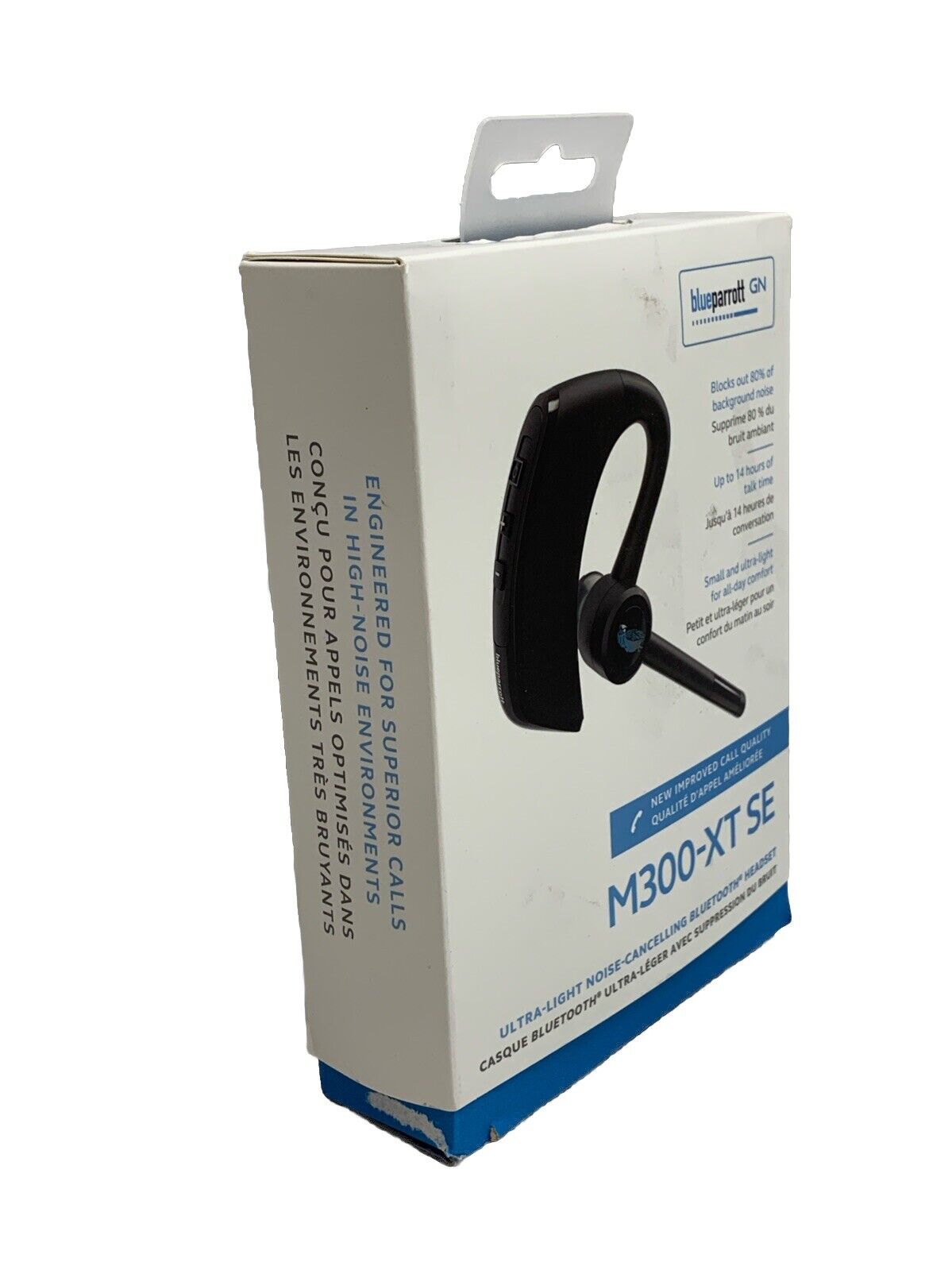 BlueParrott M300 XT SE Mono Bluetooth Wireless Headset Black Ultra Light Noise
