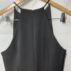 HALSTON Women's Annika Gown Dress Stretch Crepe Halter Black Sleeveless Size 8